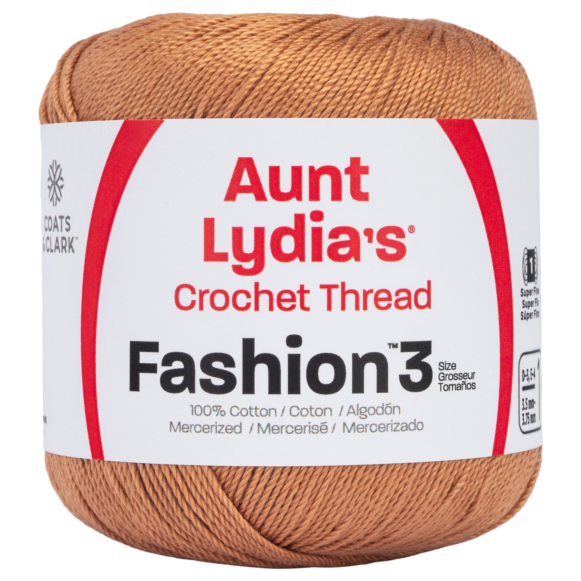 Aunt Lydia's Fashion Crochet Thread Size 3 Maize