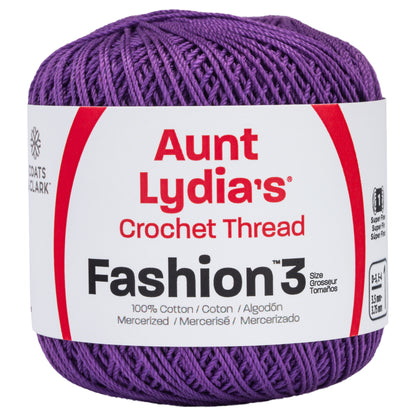 Aunt Lydia's Fashion Crochet Thread Size 3 Purple