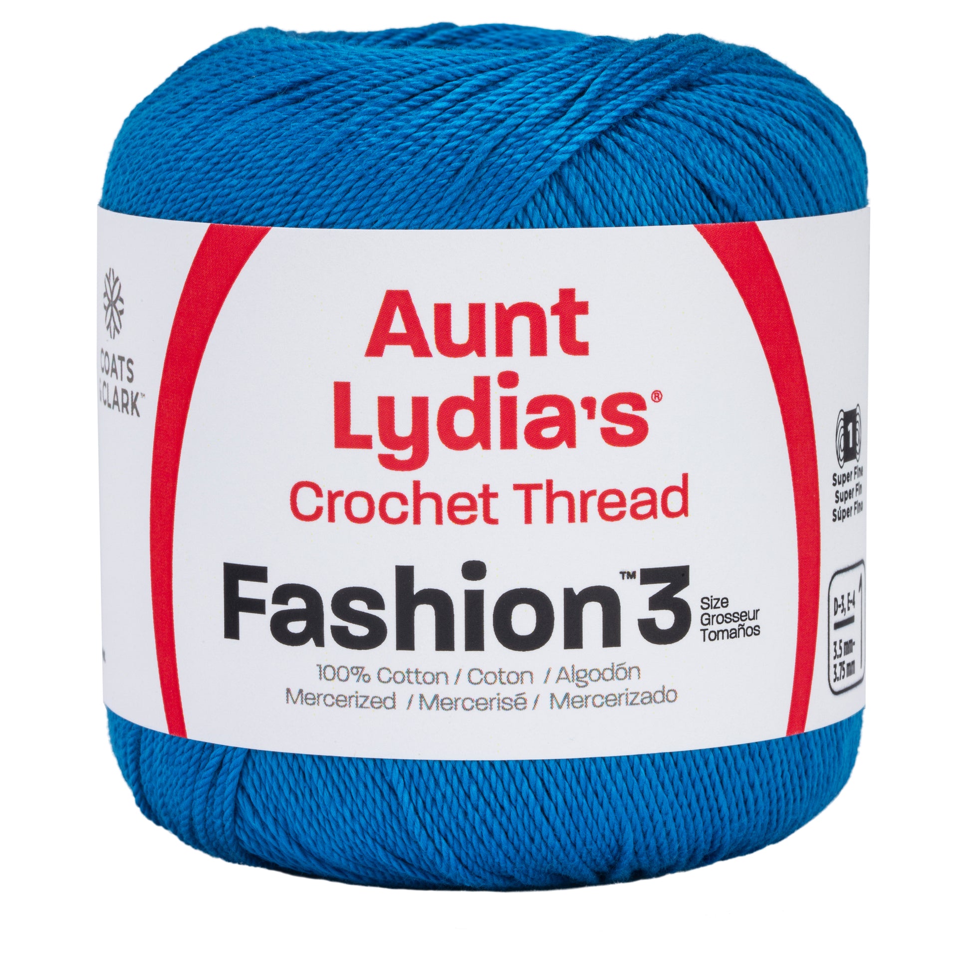 Aunt Lydia Fashion Crochet Thread Size 3 White - 073650767388
