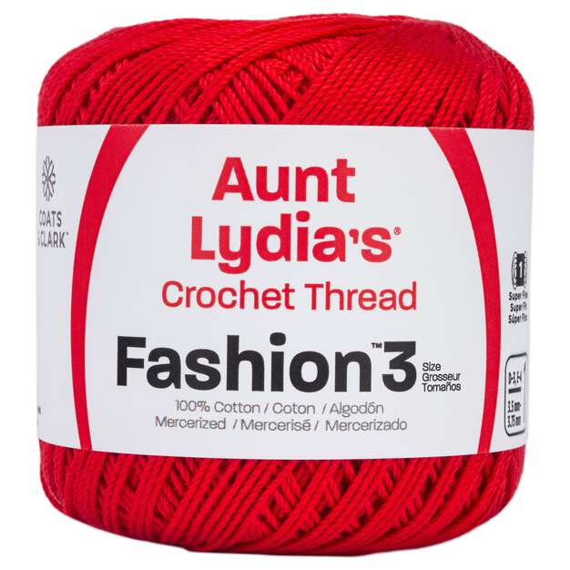 Crochet String Aunt Lydia Classic Delft - 3 Pack (350yds Each) - Gauge 10 Cotton Yarn Crochet Thread