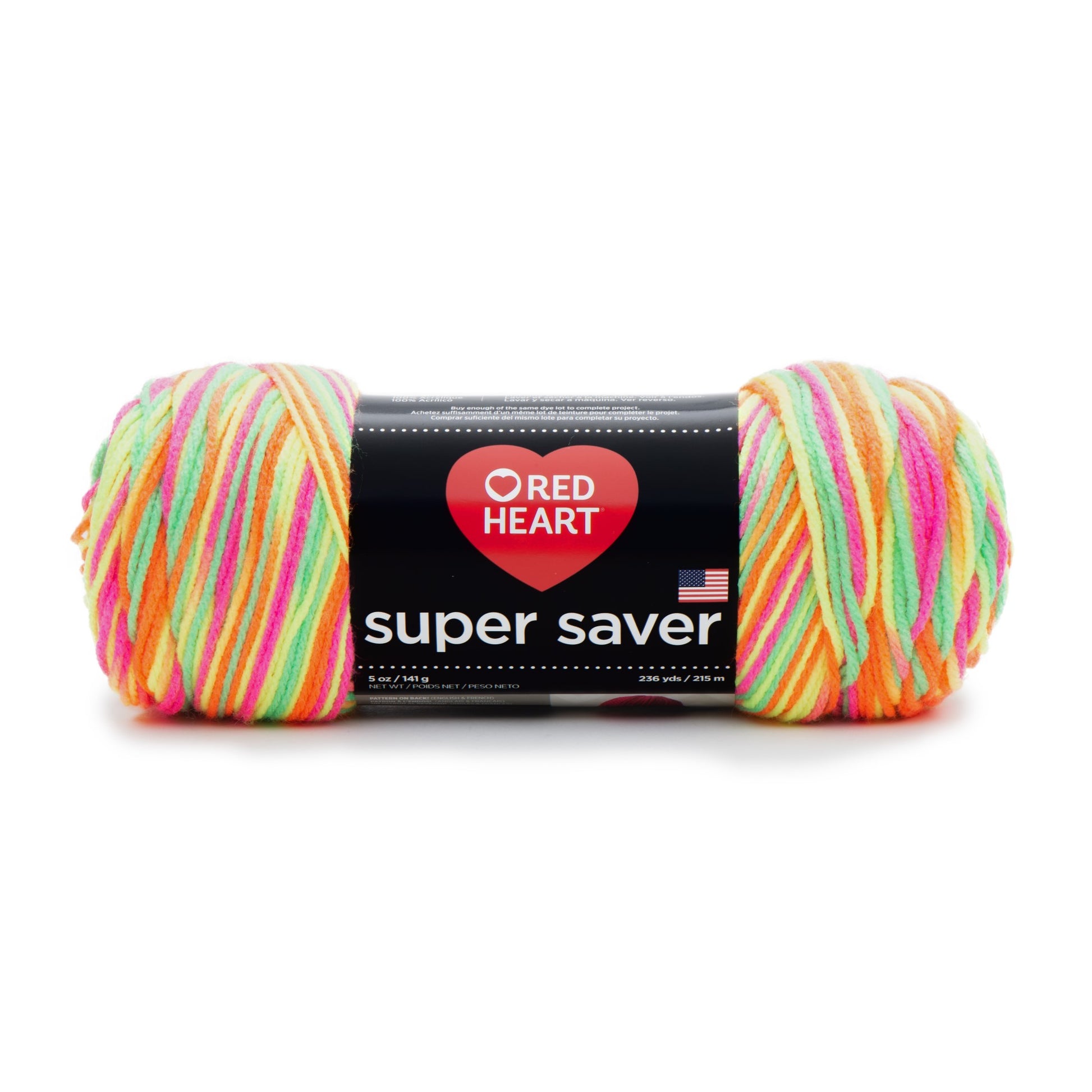 Red Heart Super Saver Yarn Day Glow