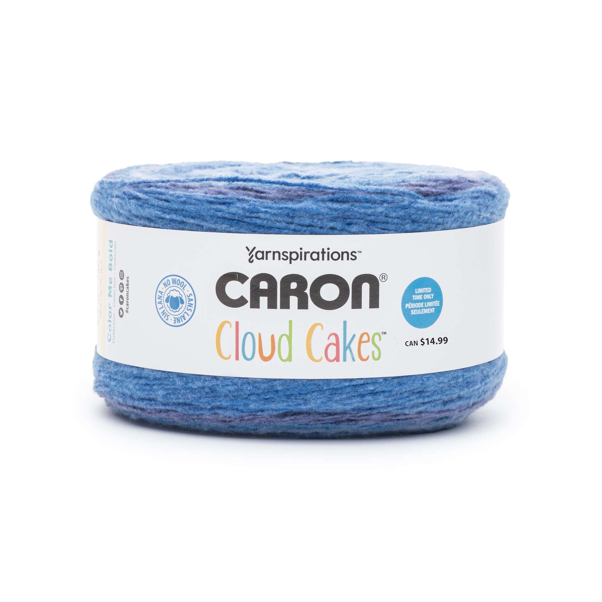 Caron Cloud Cakes Yarn RAH RAH RASBERRY Color Me Bold Collection