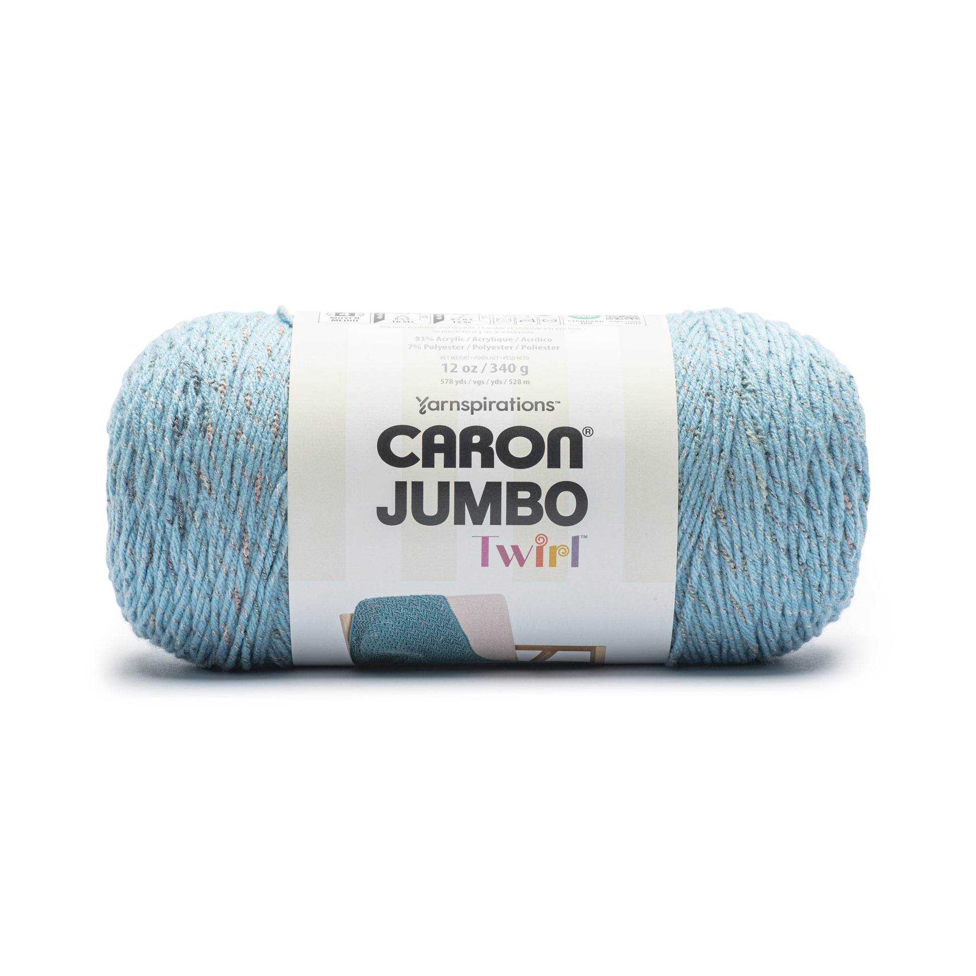 Caron Jumbo Twirl Yarn (340g/12oz) Sky Blue Ribbon