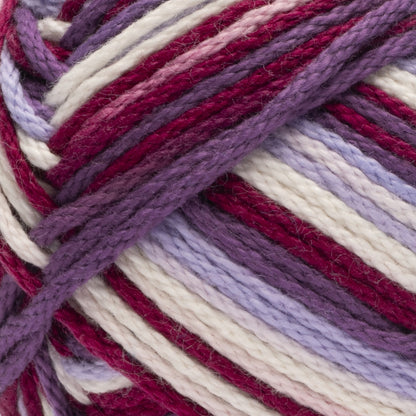 Caron All Day Cotton Prints Yarn (100g/3.5oz) Berry Punch