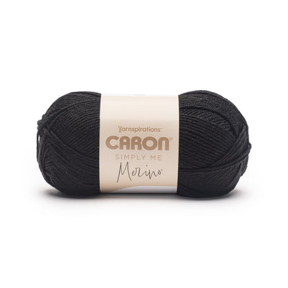 Caron Simply Me Merino Yarn (100g/3.5oz) Pitch Black