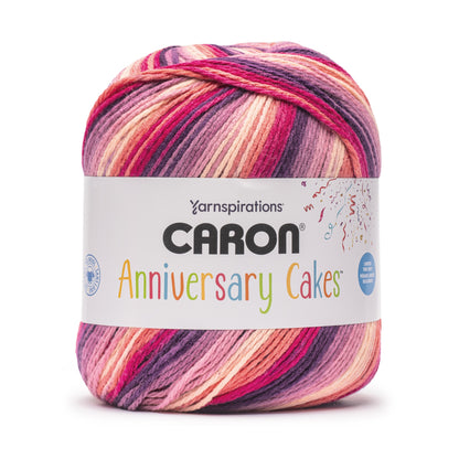 Caron Anniversary Cakes Yarn (1000g/35.3oz) - Retailer Exclusive Berry Ripple