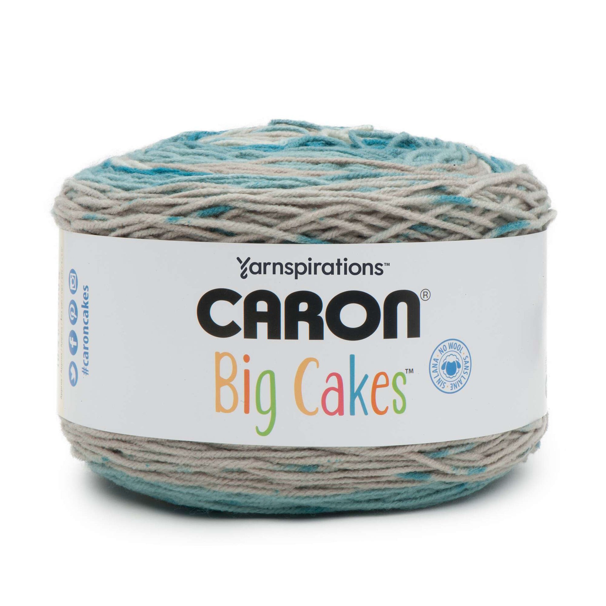 Caron Big Cakes Self Striping Yarn ~ 603 yd/551 m / 10.5oz/300 g Each  (Toffee Brickle)