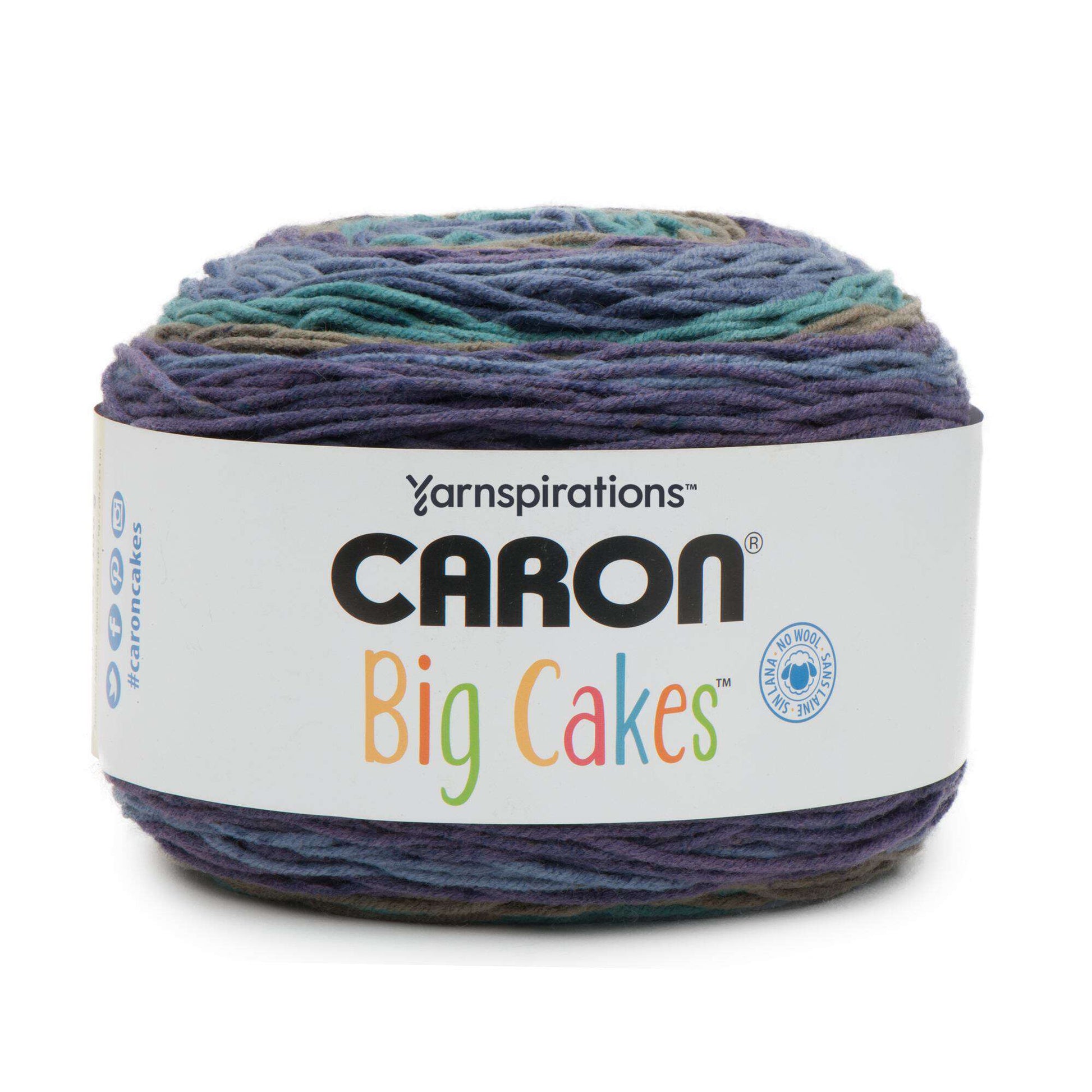 2 Yarnspirations 7.1 Oz Caron Cakes 17036 Blackberry Mousse Acrylic Wool  Yarn