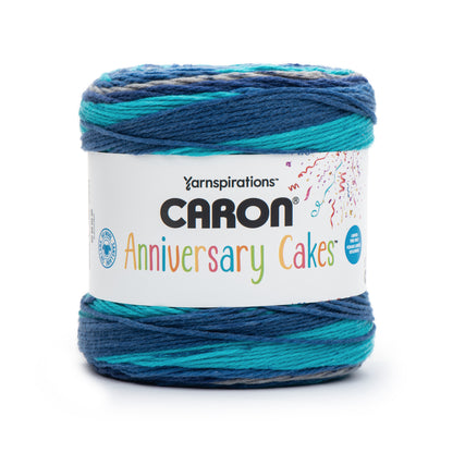 Caron Anniversary Cakes Yarn (1000g/35.3oz) - Discontinued Shades Reef Blue