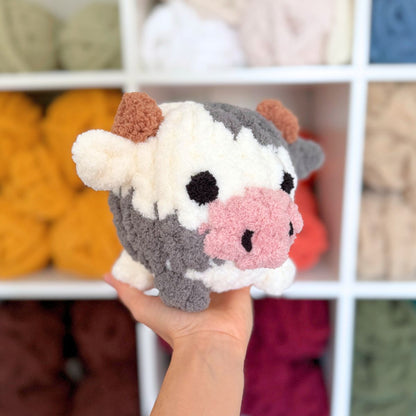 Bernat Cow and Highlander Stuffies Cow