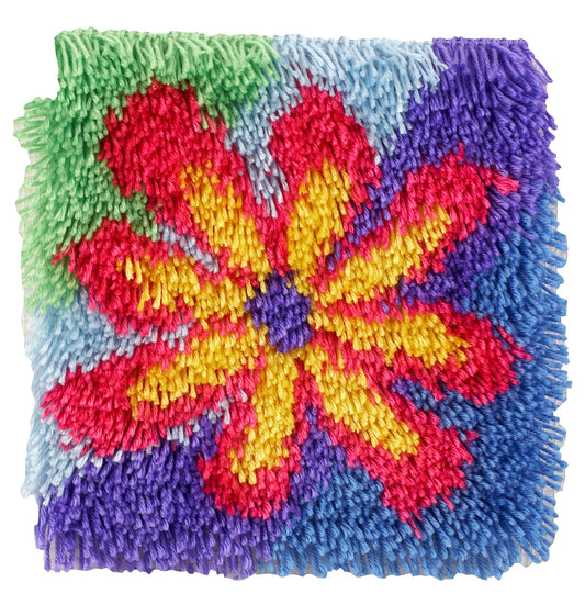 WonderArt Shaggy Flower Power Kit 12" x 12" - Discontinued Items