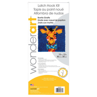 WonderArt Bowtie Giraffe Kit 12" x 12" - Discontinued Items Bowtie Giraffe