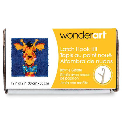WonderArt Bowtie Giraffe Kit 12" x 12" - Discontinued Items Bowtie Giraffe