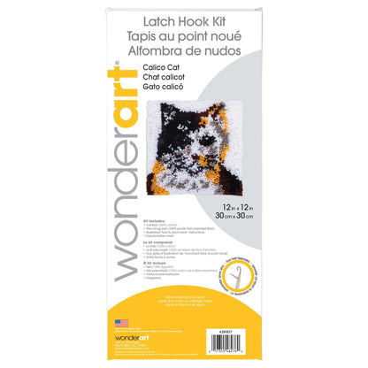 WonderArt Calico Cat Kit 12" x 12" - Discontinued Items Calico Cat