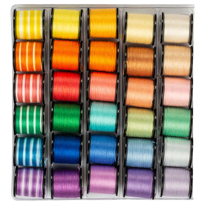 Anchor Embroidery Floss on Spools, 30 Pack Pastels