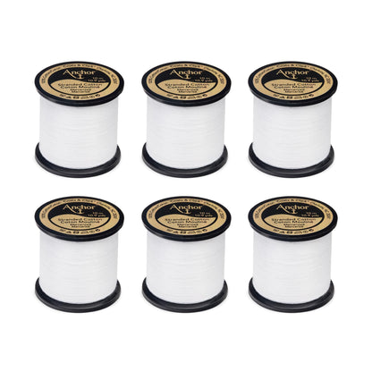 Anchor Spooled Floss 10 Meters (6 Pack) 0001 Snow White
