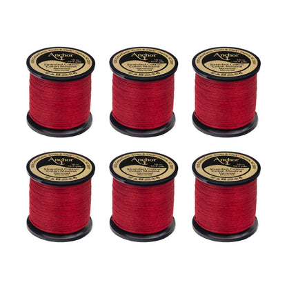Anchor Spooled Floss 10 Meters - Clearance Shades 0020 Burgundy Medium Dark