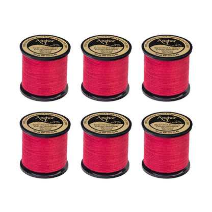 Anchor Spooled Floss 10 Meters - Clearance Shades 0042 Carmine Rose Medium