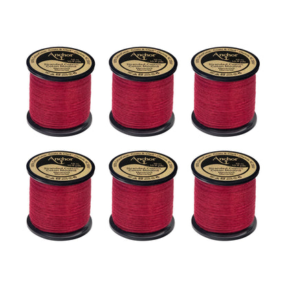 Anchor Spooled Floss 10 Meters - Clearance Shades 0043 Carmine Rose Mediumium Dark