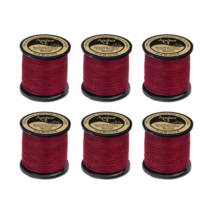 Anchor Spooled Floss 10 Meters - Clearance Shades 0045 Carmine Rose Very Dark