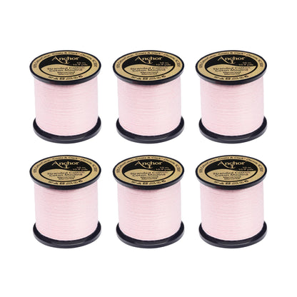 Anchor Spooled Floss 10 Meters (6 Pack) 0048 China Rose Very Light