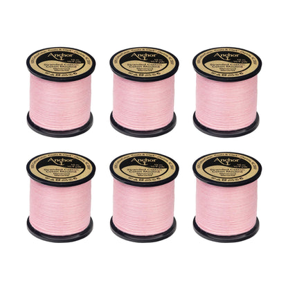 Anchor Spooled Floss 10 Meters (6 Pack) 0073 Antique Rose Very Light