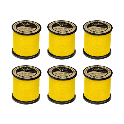Anchor Spooled Floss 10 Meters (6 Pack) 0290 Canary Yellow Medium