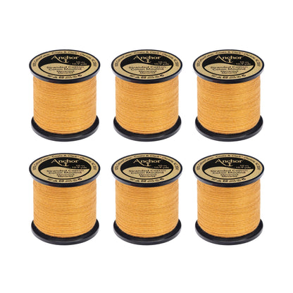 Anchor Spooled Floss 10 Meters (6 Pack) 0890 Brass Light