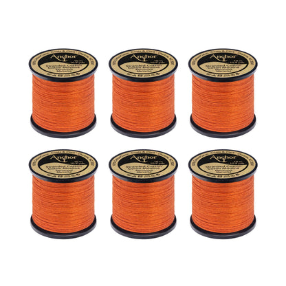 Anchor Spooled Floss 10 Meters (6 Pack) 1004 Apricot Very Dark