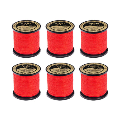 Anchor Spooled Floss 10 Meters (6 Pack) 1098 Crimson Red Light