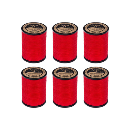 Anchor Spooled Cotton 30 Meters - Clearance Shades 0046 Crimson Red