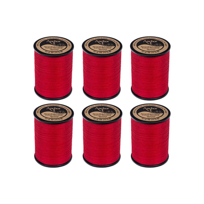 Anchor Spooled Cotton 30 Meters - Clearance Shades 0047 Carmine Red