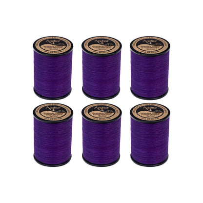 Anchor Spooled Cotton 30 Meters - Clearance Shades 0102 Violet Very Dark