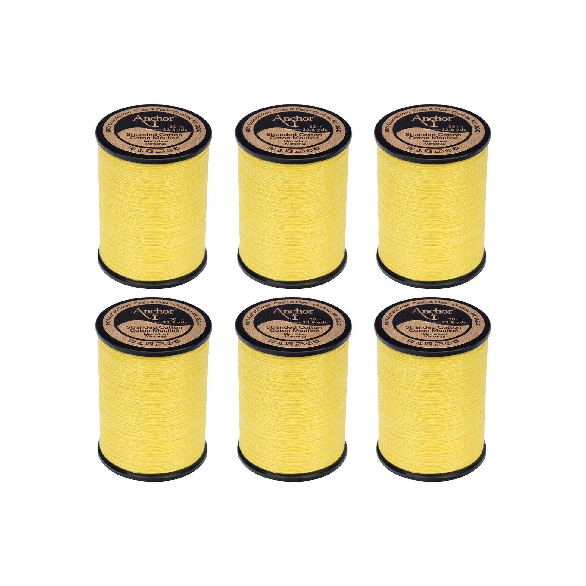Anchor Spooled Cotton 30 Meters (6 Pack)