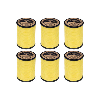 Anchor Spooled Cotton 30 Meters - Clearance Shades 0289 Canary Yellow Medium Light