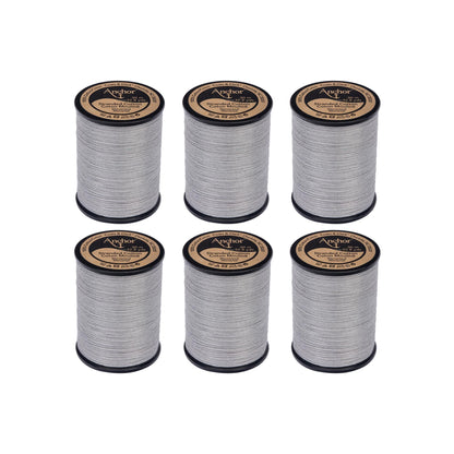 Anchor Spooled Cotton 30 Meters (6 Pack) 0398 Grey