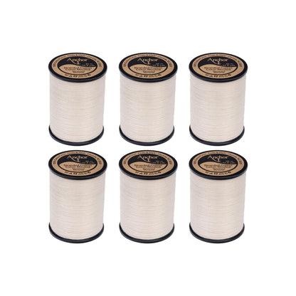 Anchor Spooled Cotton 30 Meters (6 Pack) 0926 Ecru Very Light