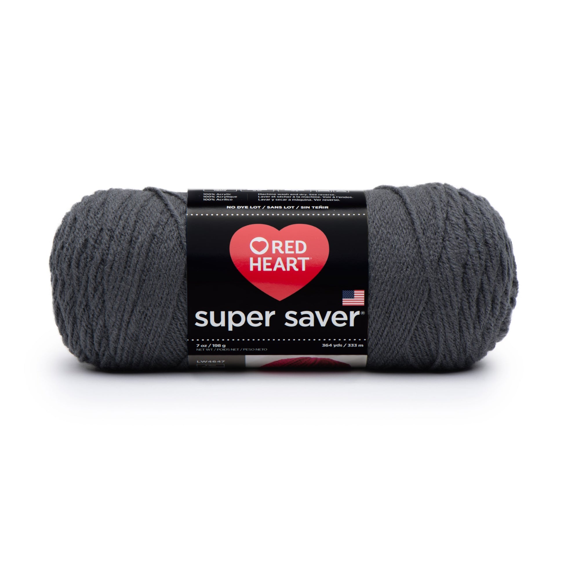 Red Heart Super Saver Yarn Charcoal