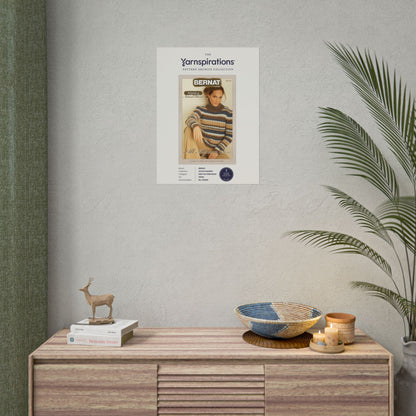 Vintage Bernat Knit & Crochet Pattern Archive Poster Vintage Bernat Knit & Crochet Pattern Archive Poster