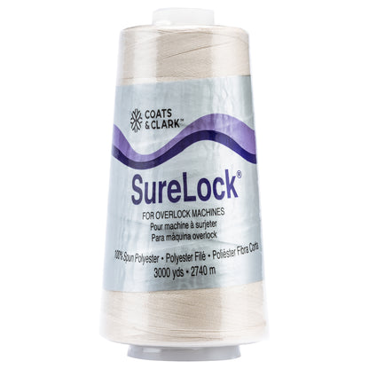 Coats & Clark Surelock Serging Thread (3000 Yards) Natural