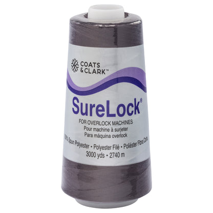 Coats & Clark Surelock Serging Thread (3000 Yards) Oxford Gray