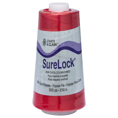 Coats & Clark Surelock Serging Thread (3000 Yards) Red