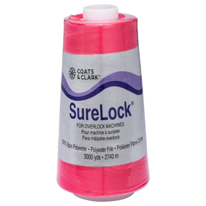 Coats & Clark Surelock Serging Thread (3000 Yards) Hot Pink