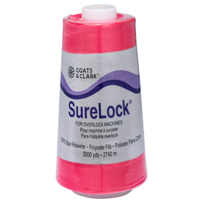 Coats & Clark Surelock Serging Thread (3000 Yards) Hot Pink
