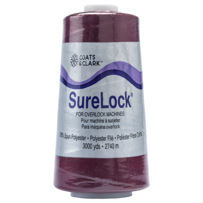Coats & Clark Surelock Serging Thread (3000 Yards) Ruby