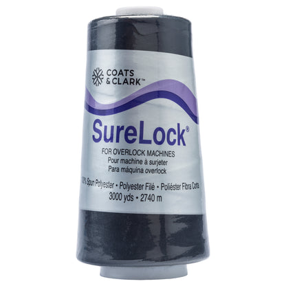 Coats & Clark Surelock Serging Thread (3000 Yards) Black