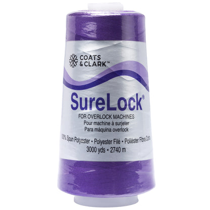 Coats & Clark Surelock Serging Thread (3000 Yards) Purple