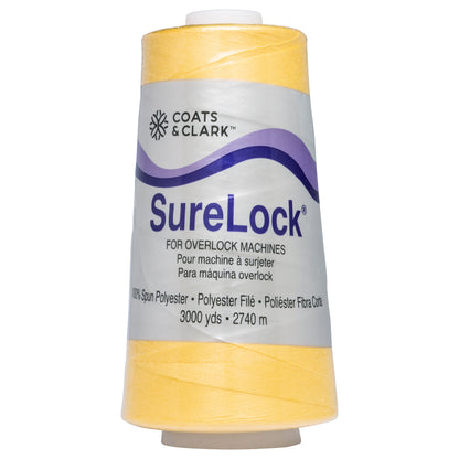 Coats & Clark Surelock Serging Thread (3000 Yards) Yellow