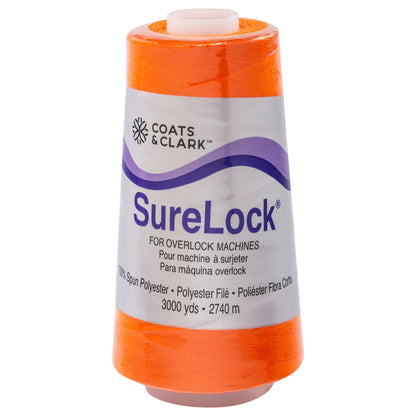 Coats & Clark Surelock Serging Thread (3000 Yards) Tangerine