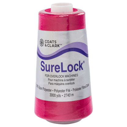 Coats & Clark Surelock Serging Thread (3000 Yards) Bright Fuschia